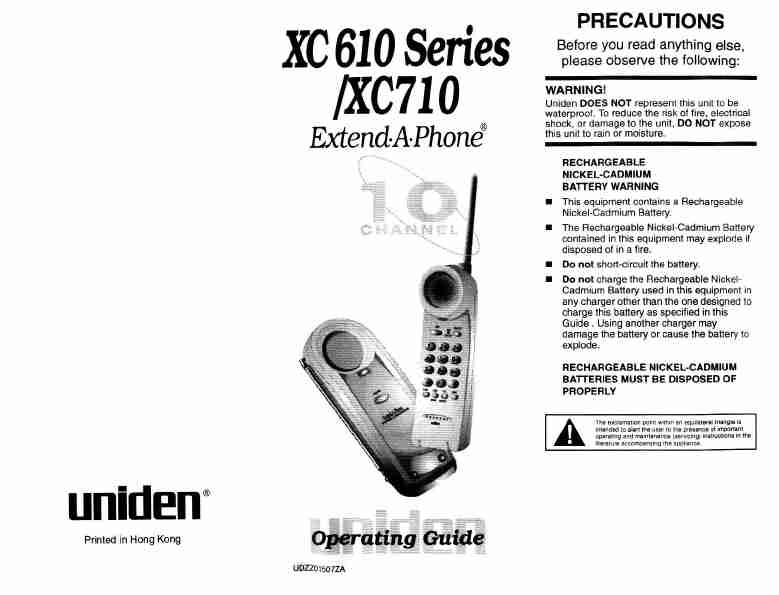 Uniden Cordless Telephone XC610 Series-page_pdf